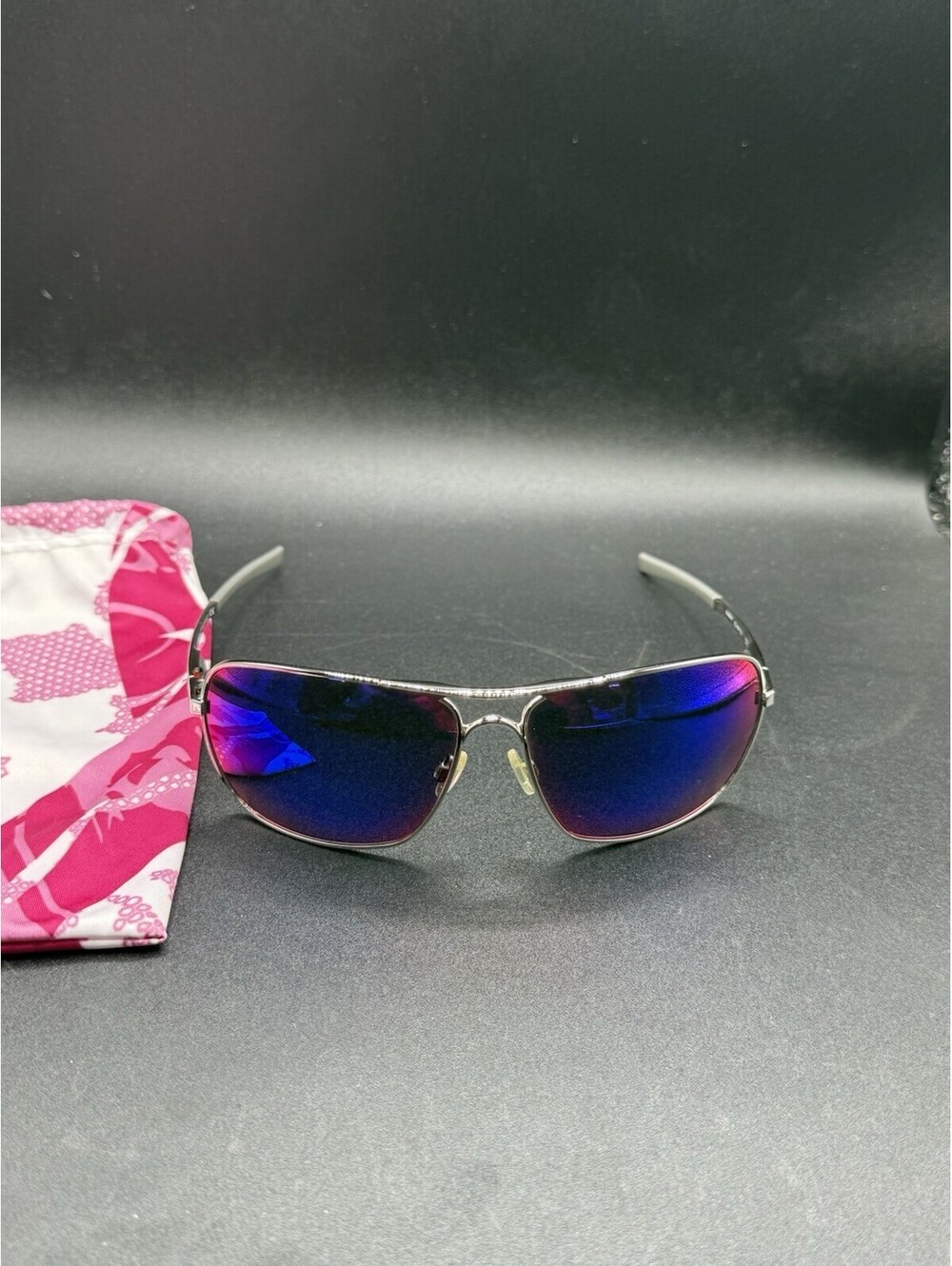 Oakley Plaintiff Squared Polished Chrome/+Red Iridium Lenses OO4063-07
